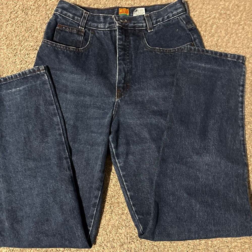 Vintage Calvin Klein Sport High-Waisted Dark Wash Denim Jeans 10